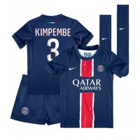 Paris Saint-Germain Presnel Kimpembe #3 Koti Peliasu Lasten 2024-25 Lyhythihainen (+ Lyhyet housut)